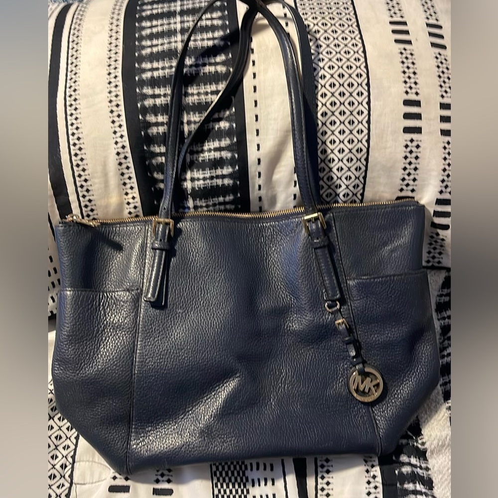 Vintage navy blue Micheal Kors handbag